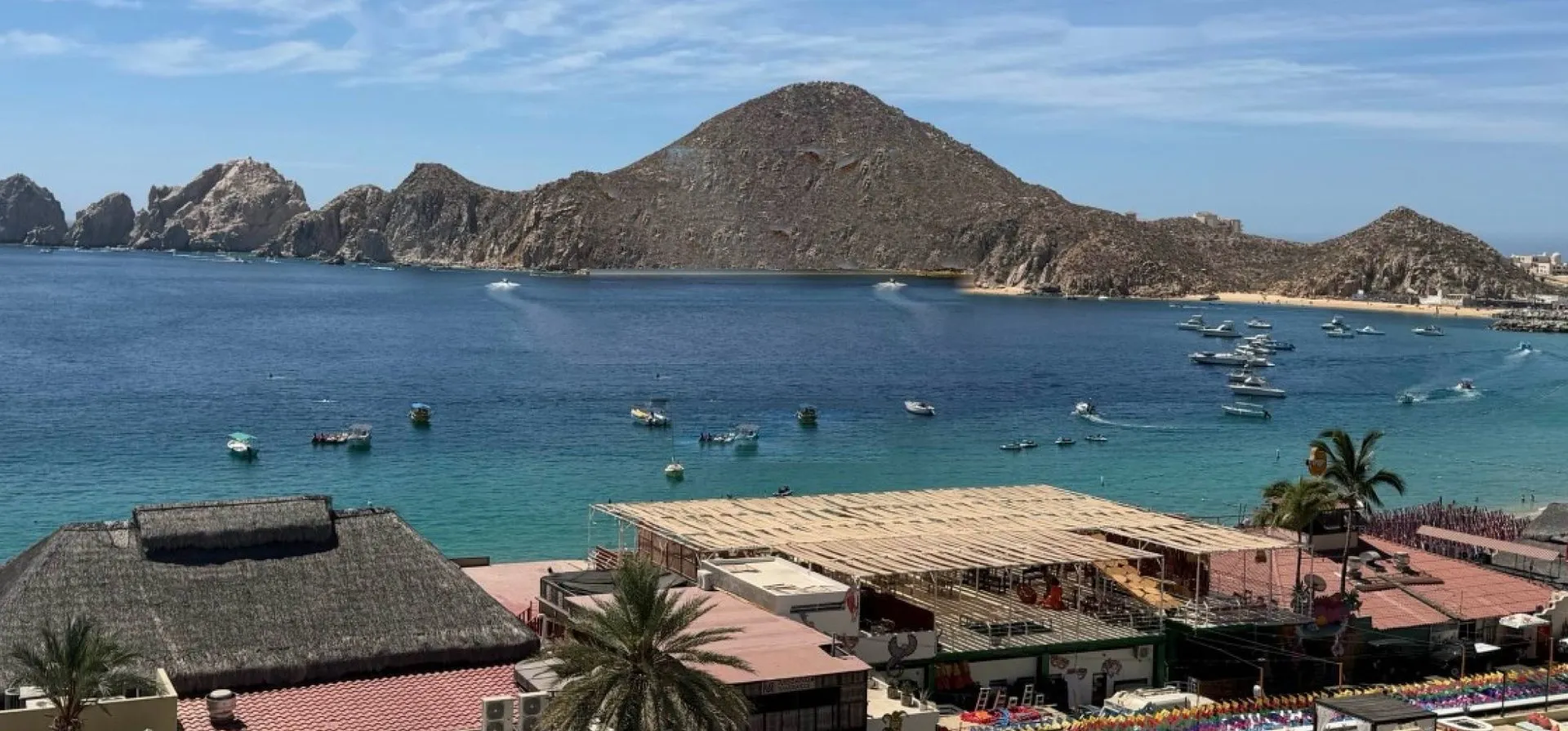 Ocean bay and mountains in Cabo San Lucas
